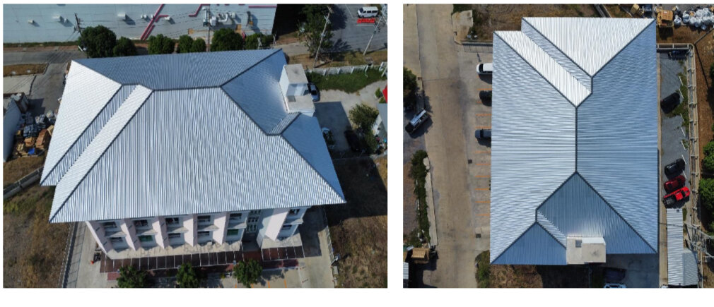 ซ่อมหลังคาไม่ต้องรื้อ Top Up Roof เสริมแผ่นเมทัลชีททับหลังคาเดิม
