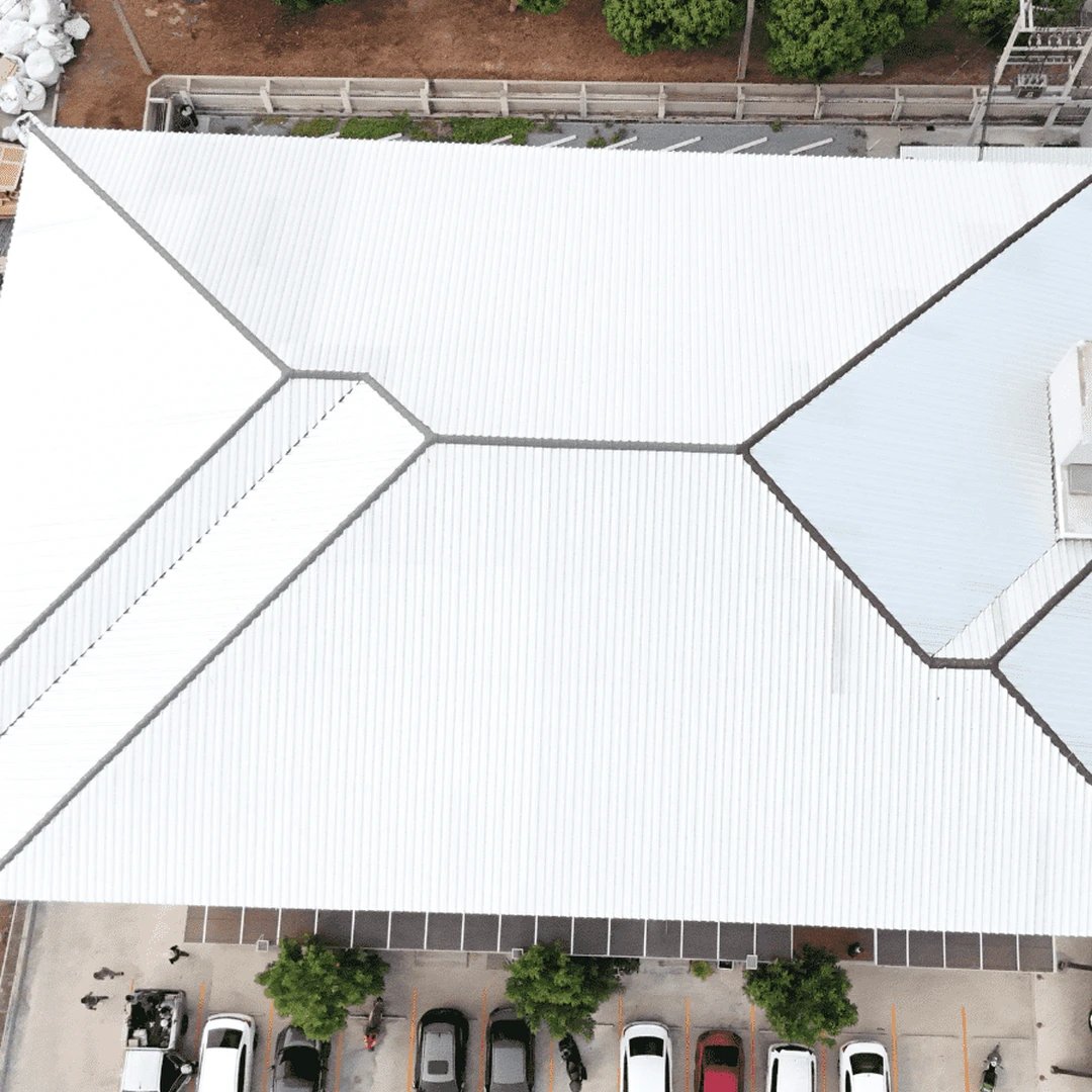 มุมสูงหลังคา Top Up Roof เสร็จสมบูรณ์