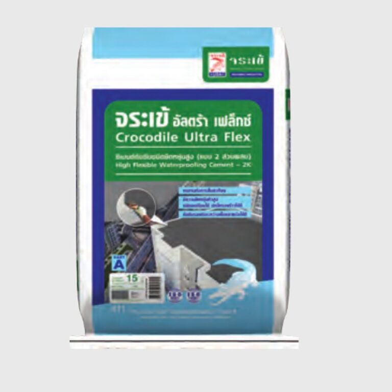 ซีเมนต์กันซึมยืดหยุ่นสูง 2 ส่วนผสม จระเข้ อัลตร้า เฟล็กซ์ (Crocodile Ultra Flex) สำหรับรอยต่อและพื้นที่สั่นไหว